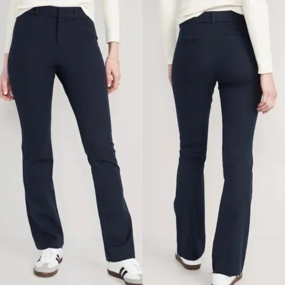 NWT Old Navy High-Waisted Pixie Flare Pants - Picture 2 of 12